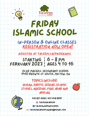Friday Islamic School Flyer (2)